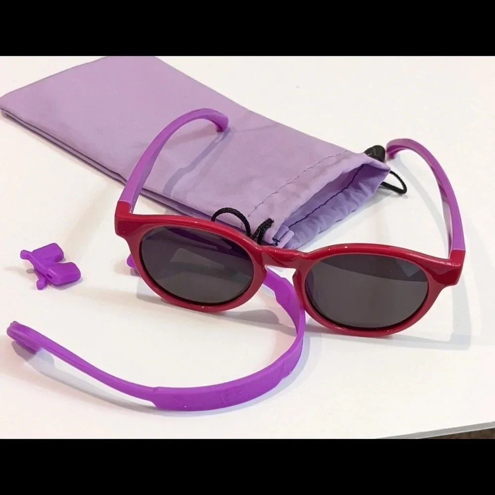 Kids Color Block Polarized Sun Glasses Ages 5-12